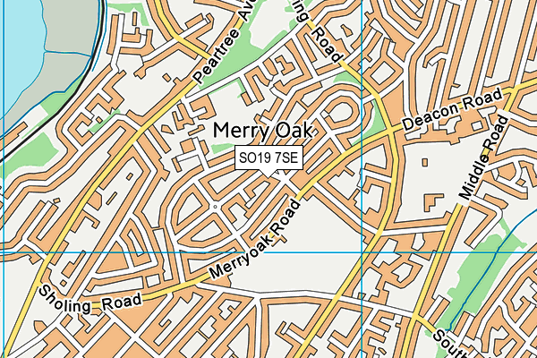 SO19 7SE map - OS VectorMap District (Ordnance Survey)