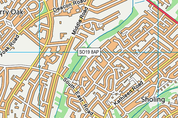 SO19 8AP map - OS VectorMap District (Ordnance Survey)