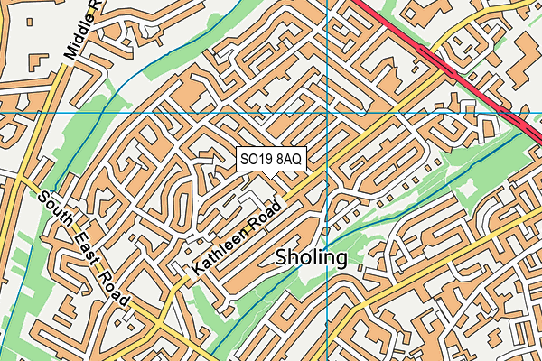 SO19 8AQ map - OS VectorMap District (Ordnance Survey)