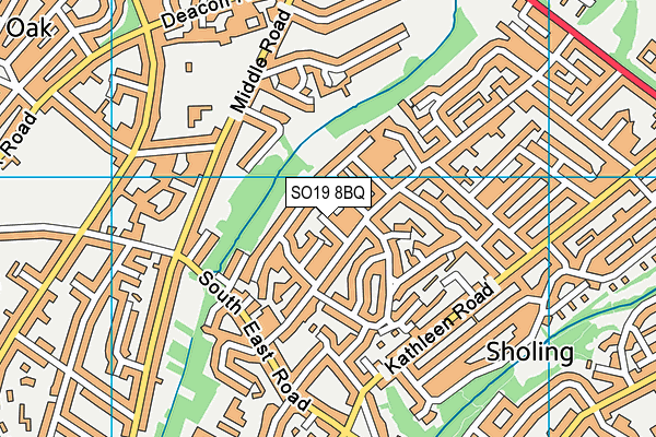 SO19 8BQ map - OS VectorMap District (Ordnance Survey)