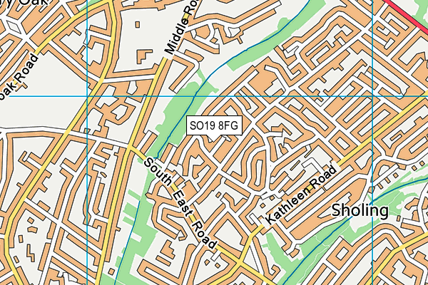 SO19 8FG map - OS VectorMap District (Ordnance Survey)