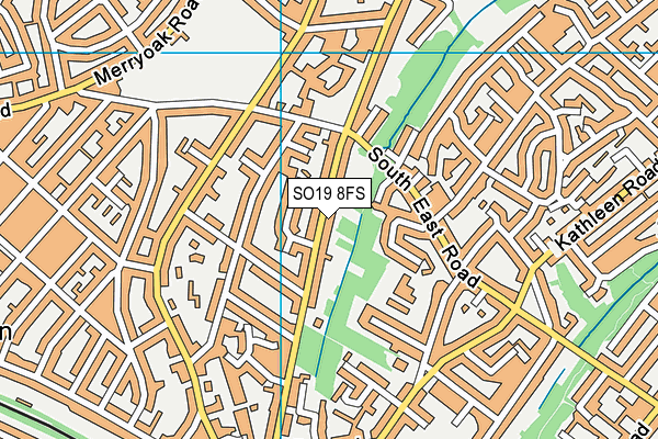 SO19 8FS map - OS VectorMap District (Ordnance Survey)
