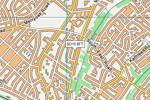 SO19 8FT map - OS VectorMap District (Ordnance Survey)