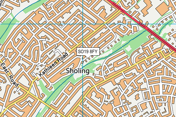 SO19 8FY map - OS VectorMap District (Ordnance Survey)