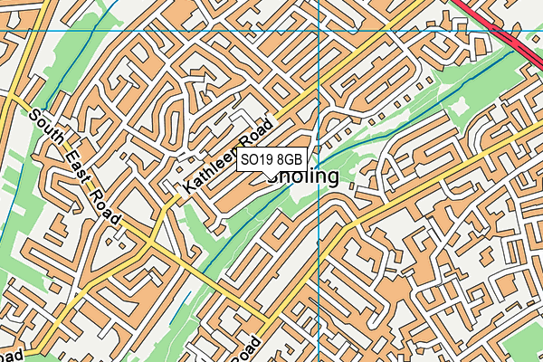 SO19 8GB map - OS VectorMap District (Ordnance Survey)