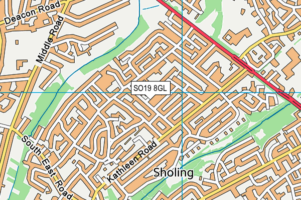 SO19 8GL map - OS VectorMap District (Ordnance Survey)