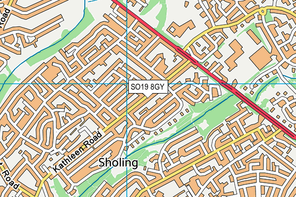 SO19 8GY map - OS VectorMap District (Ordnance Survey)