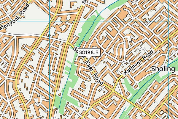 SO19 8JR map - OS VectorMap District (Ordnance Survey)