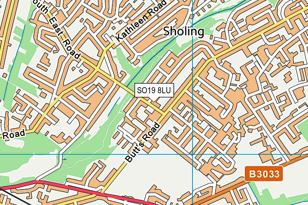 SO19 8LU map - OS VectorMap District (Ordnance Survey)