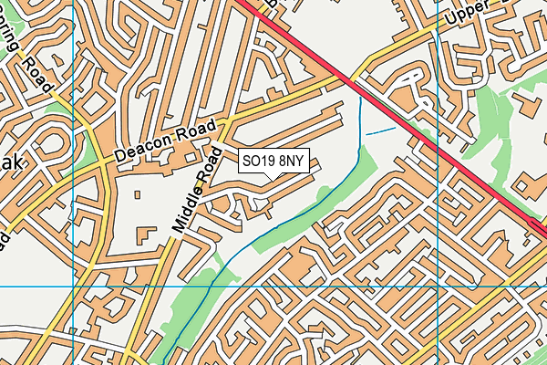 SO19 8NY map - OS VectorMap District (Ordnance Survey)