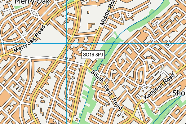 SO19 8PJ map - OS VectorMap District (Ordnance Survey)