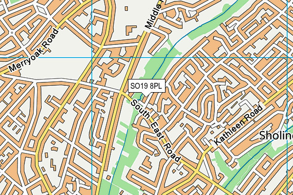 SO19 8PL map - OS VectorMap District (Ordnance Survey)