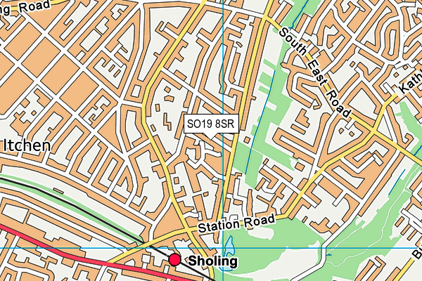 SO19 8SR map - OS VectorMap District (Ordnance Survey)