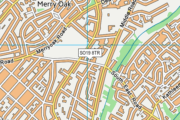 SO19 8TR map - OS VectorMap District (Ordnance Survey)