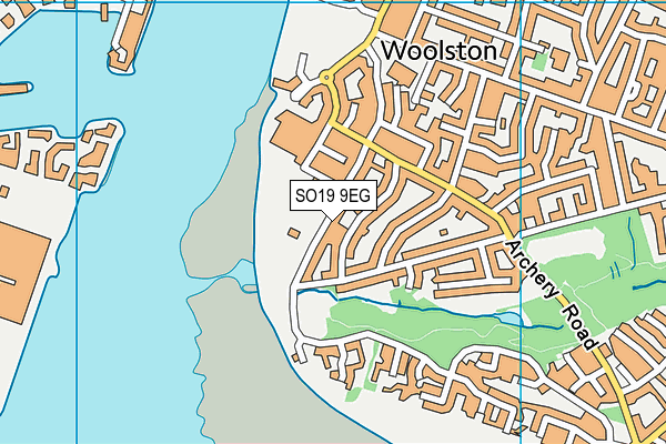 SO19 9EG map - OS VectorMap District (Ordnance Survey)