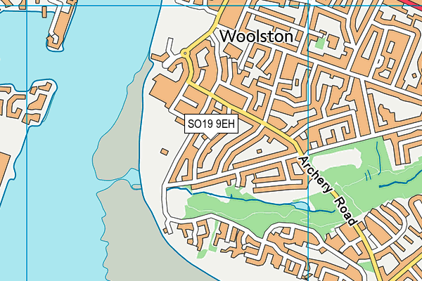 SO19 9EH map - OS VectorMap District (Ordnance Survey)