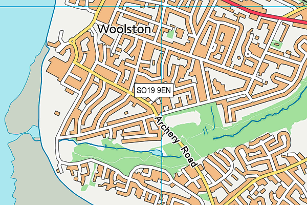 SO19 9EN map - OS VectorMap District (Ordnance Survey)