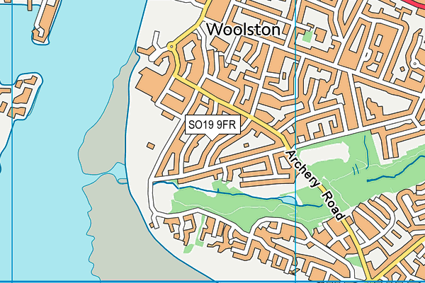 SO19 9FR map - OS VectorMap District (Ordnance Survey)