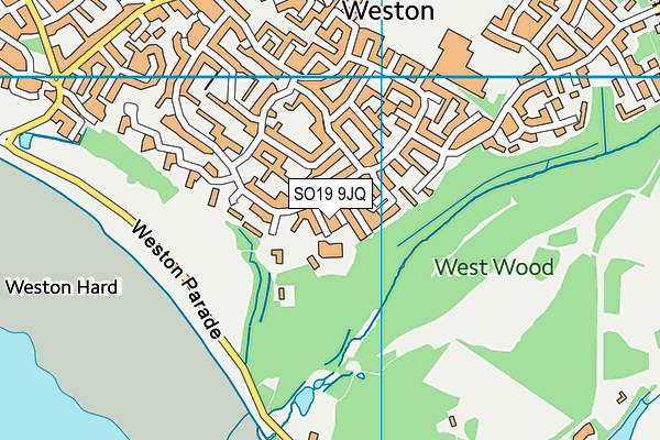 SO19 9JQ map - OS VectorMap District (Ordnance Survey)