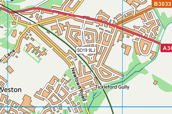 SO19 9LJ map - OS VectorMap District (Ordnance Survey)