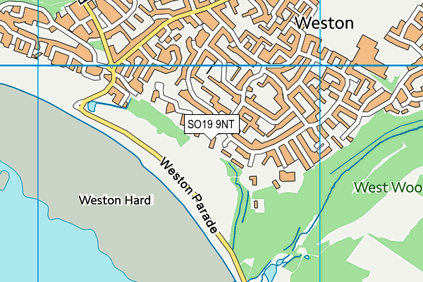 SO19 9NT map - OS VectorMap District (Ordnance Survey)
