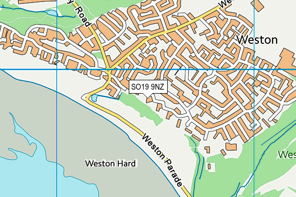 SO19 9NZ map - OS VectorMap District (Ordnance Survey)