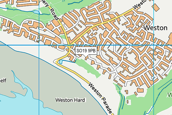 SO19 9PB map - OS VectorMap District (Ordnance Survey)