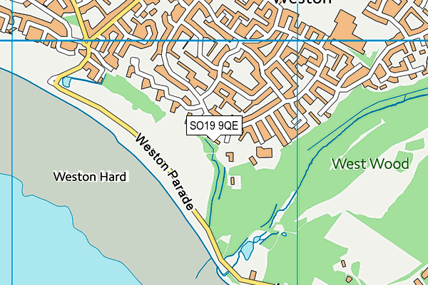 SO19 9QE map - OS VectorMap District (Ordnance Survey)