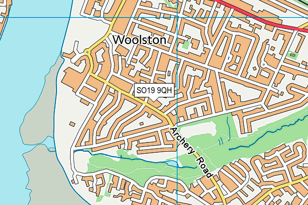 SO19 9QH map - OS VectorMap District (Ordnance Survey)