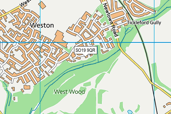 SO19 9QR map - OS VectorMap District (Ordnance Survey)