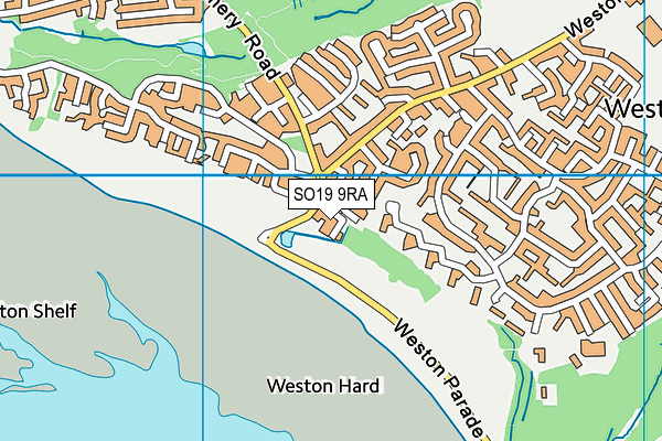 SO19 9RA map - OS VectorMap District (Ordnance Survey)
