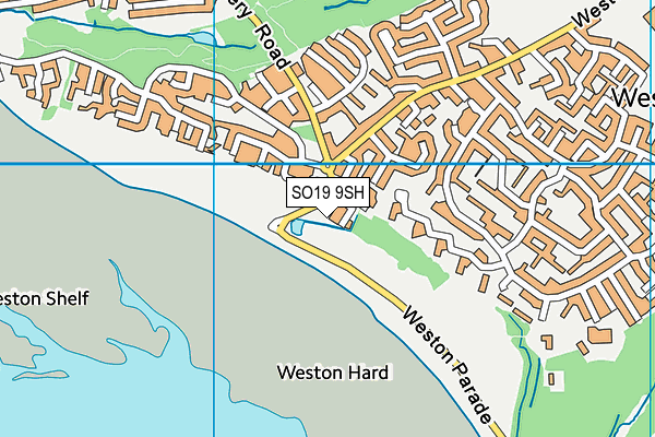 SO19 9SH map - OS VectorMap District (Ordnance Survey)