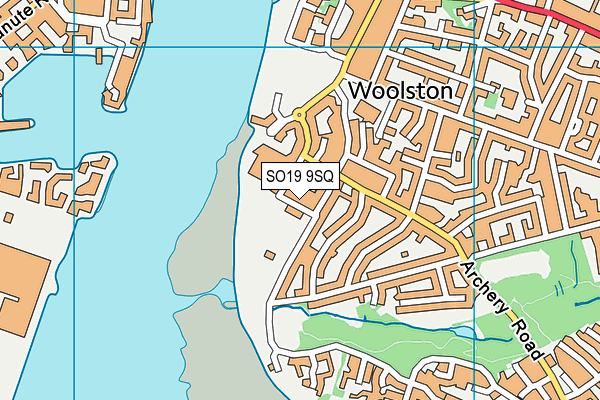 SO19 9SQ map - OS VectorMap District (Ordnance Survey)