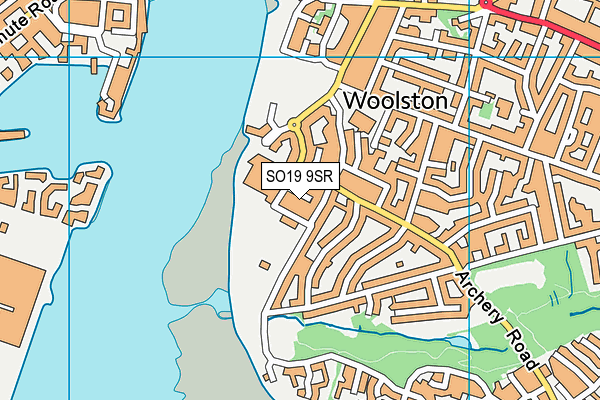 SO19 9SR map - OS VectorMap District (Ordnance Survey)