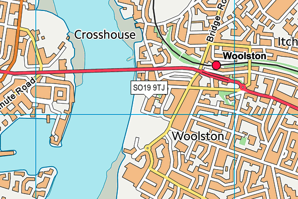 SO19 9TJ map - OS VectorMap District (Ordnance Survey)