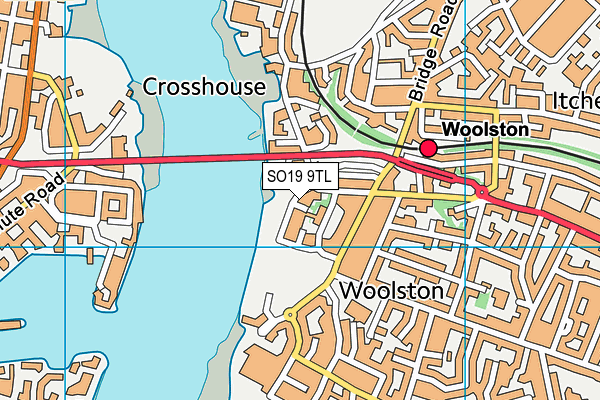 SO19 9TL map - OS VectorMap District (Ordnance Survey)