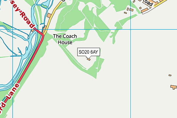 SO20 6AY map - OS VectorMap District (Ordnance Survey)