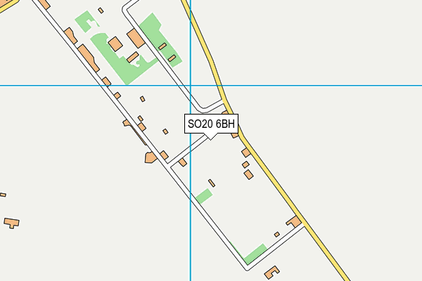 SO20 6BH map - OS VectorMap District (Ordnance Survey)