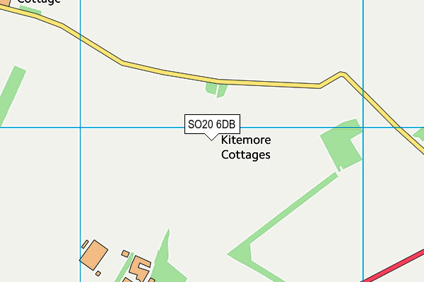 SO20 6DB map - OS VectorMap District (Ordnance Survey)