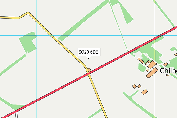 SO20 6DE map - OS VectorMap District (Ordnance Survey)