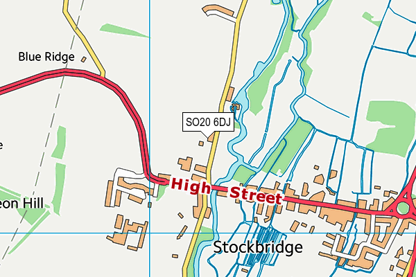 SO20 6DJ map - OS VectorMap District (Ordnance Survey)