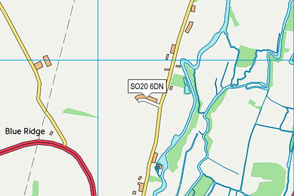 SO20 6DN map - OS VectorMap District (Ordnance Survey)