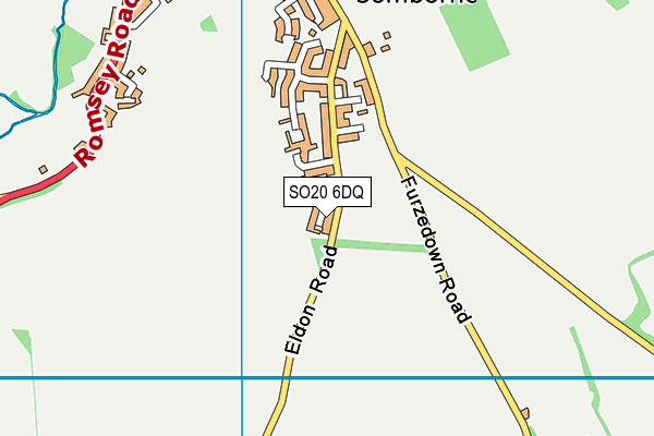 SO20 6DQ map - OS VectorMap District (Ordnance Survey)
