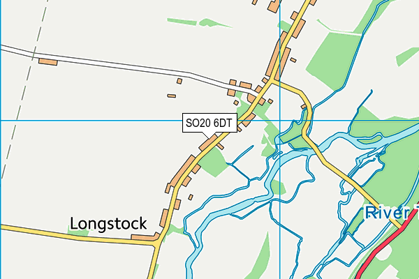 SO20 6DT map - OS VectorMap District (Ordnance Survey)