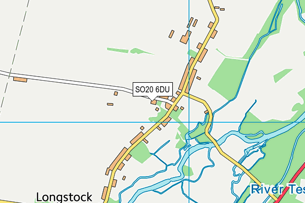 SO20 6DU map - OS VectorMap District (Ordnance Survey)