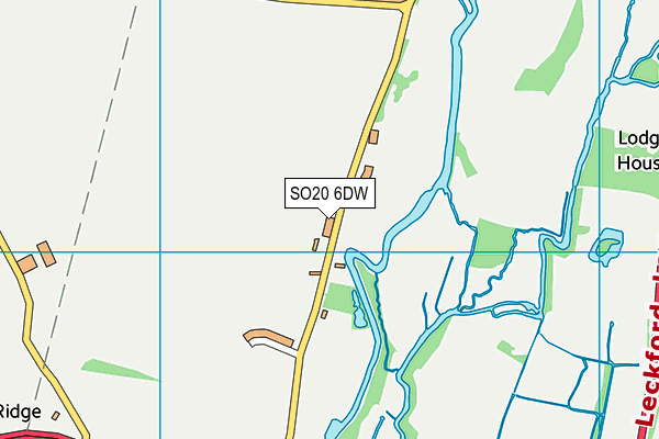 SO20 6DW map - OS VectorMap District (Ordnance Survey)
