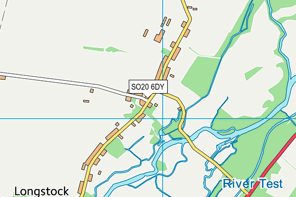 SO20 6DY map - OS VectorMap District (Ordnance Survey)