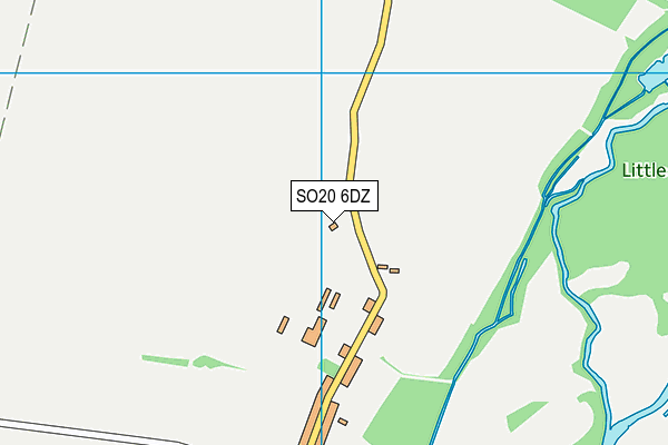 SO20 6DZ map - OS VectorMap District (Ordnance Survey)