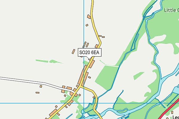 SO20 6EA map - OS VectorMap District (Ordnance Survey)