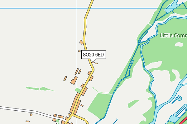 SO20 6ED map - OS VectorMap District (Ordnance Survey)